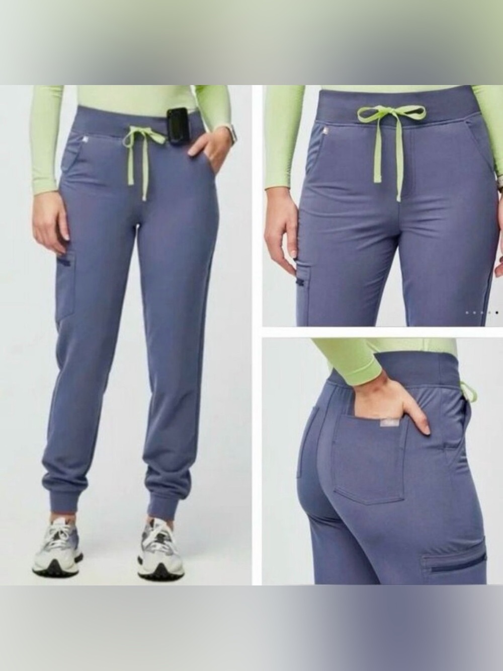 Figs Women's Blue Grey Jogger style scrub pant. Worn once.